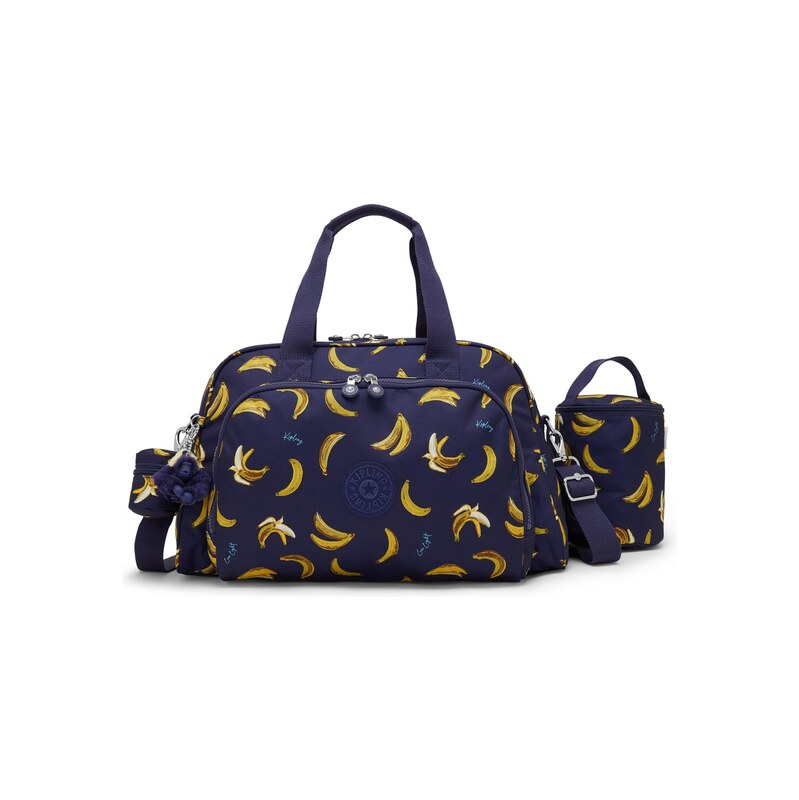 KIPLING Kabelka Camana námořnická modř / hnědá / žlutá