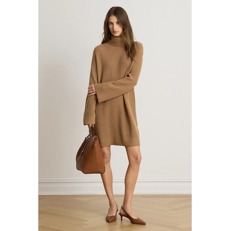 Lauren Ralph Lauren svetrové šaty vlněné