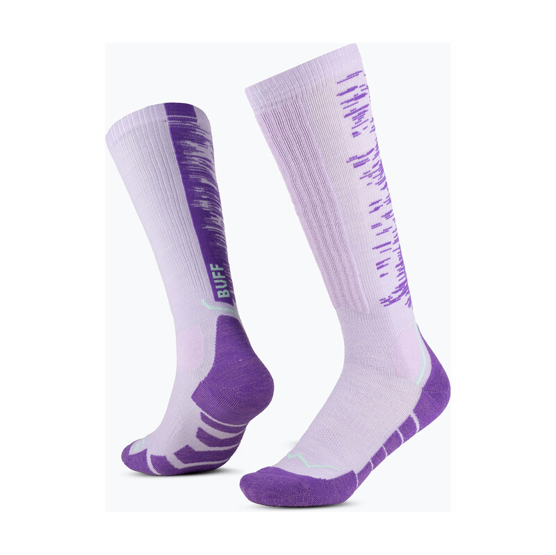 Ponožky BUFF Merino Heavyweight Over The Calf lilac ice 117520403