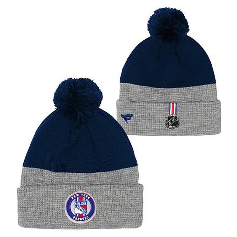 Outerstuff Dětská zimní čepice New York Rangers NHL Draft Cuffed