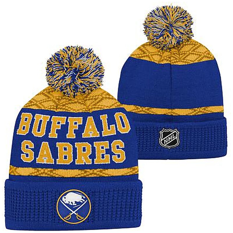 Outerstuff Dětská zimní čepice Buffalo Sabres NHL Puck Pattern