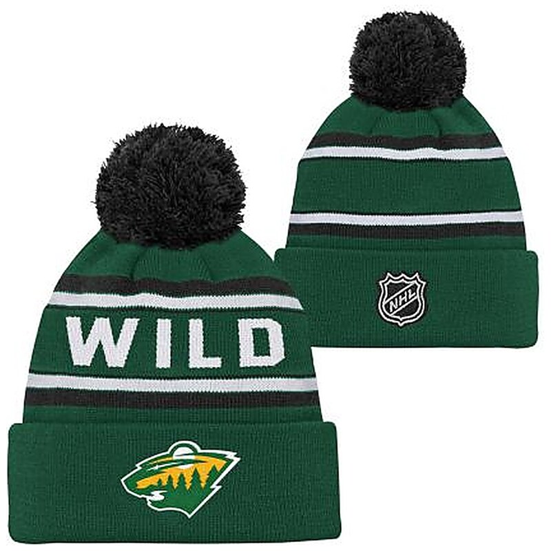 Outerstuff Dětská zimní čepice Minnesota Wild NHL 3Rd Jersey