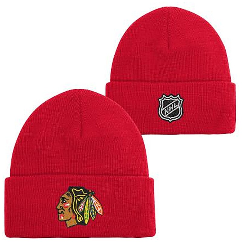Outerstuff Dětská zimní čepice Chicago Blackhawks Cuffed Knit
