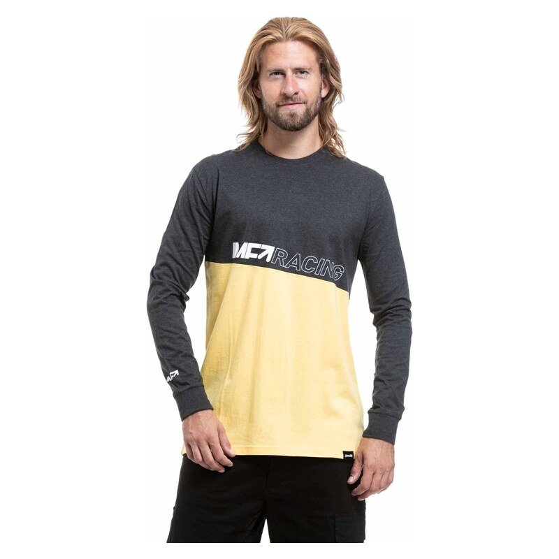Meatfly pánské tričko s dlouhým rukávem Judgement Yellow Cream /