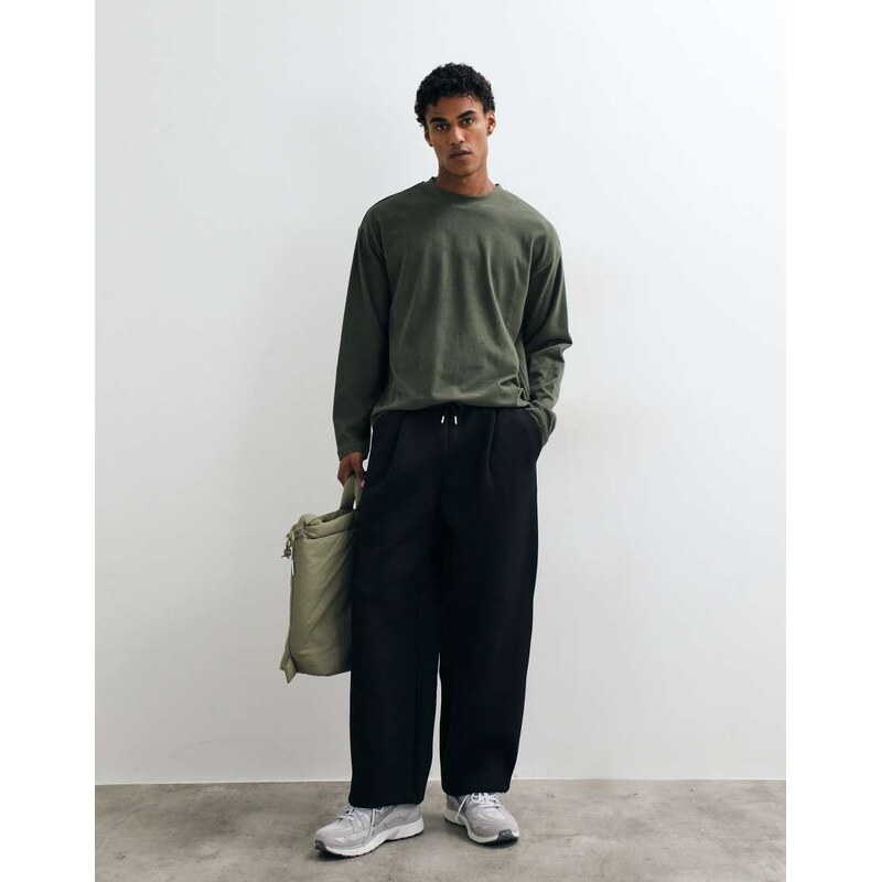 ASOS DESIGN oversized balloon jogger in scuba-style fabric with