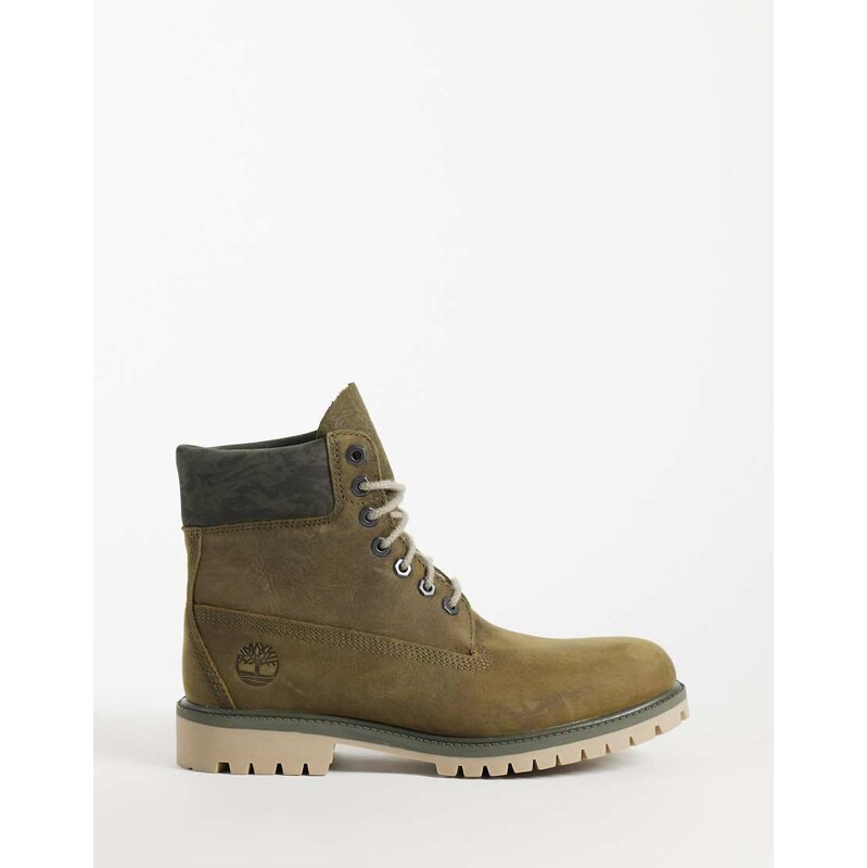 Timberland 6inch lace up waterproof boot in khaki-Green