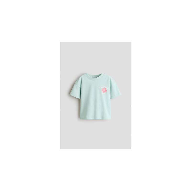 H&M - Tričkos potiskem - Světle Tyrkysová/Aloha