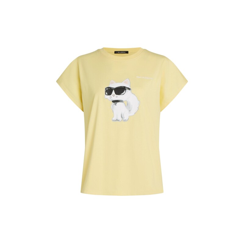 Karl Lagerfeld Tričko Ikon Choupette žlutá / černá / bílá