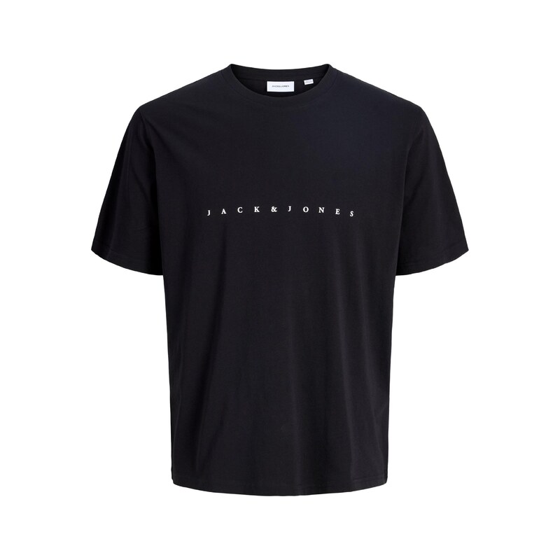 JACK & JONES Tričko JJEStar černá / bílá