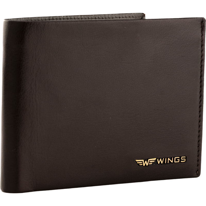 Pánská peněženka z hovězí kůže Wings hnědá