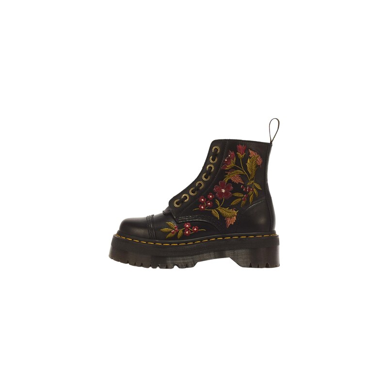 Dr. Martens Šněrovací kozačky Sinclair kiwi / burgundská červeň