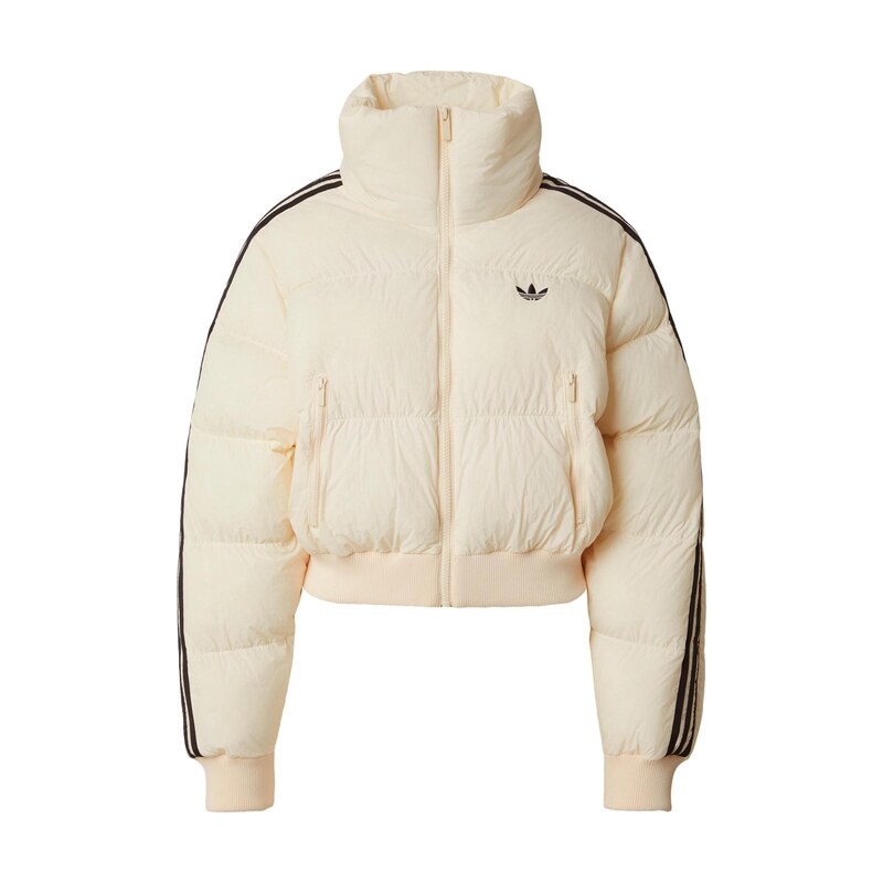 ADIDAS ORIGINALS Zimní bunda ADICOLOR champagne / černá