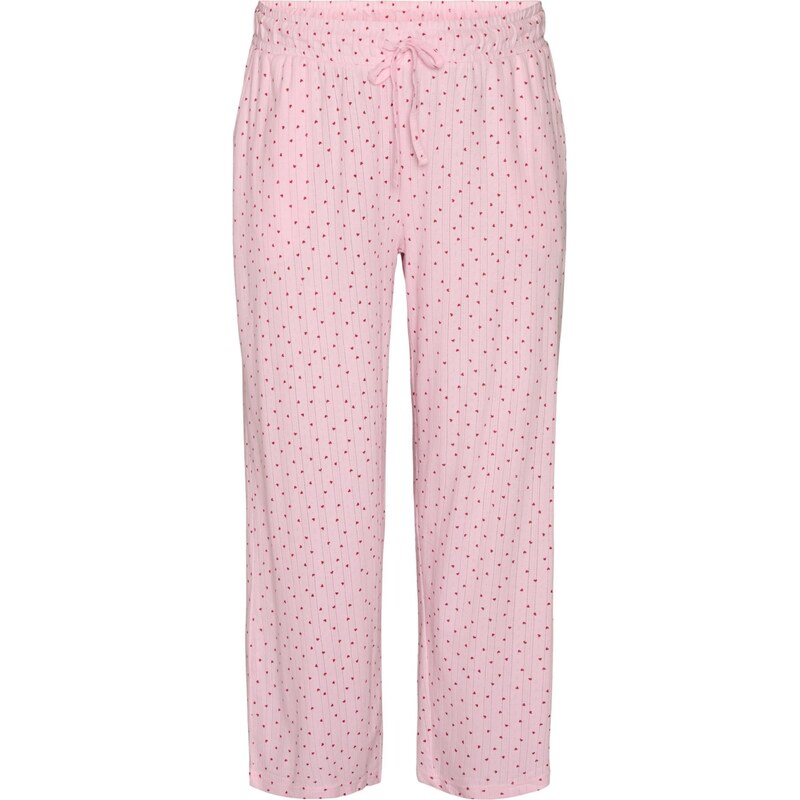Zizzi Pyžamové kalhoty MPOINTY pink / červená