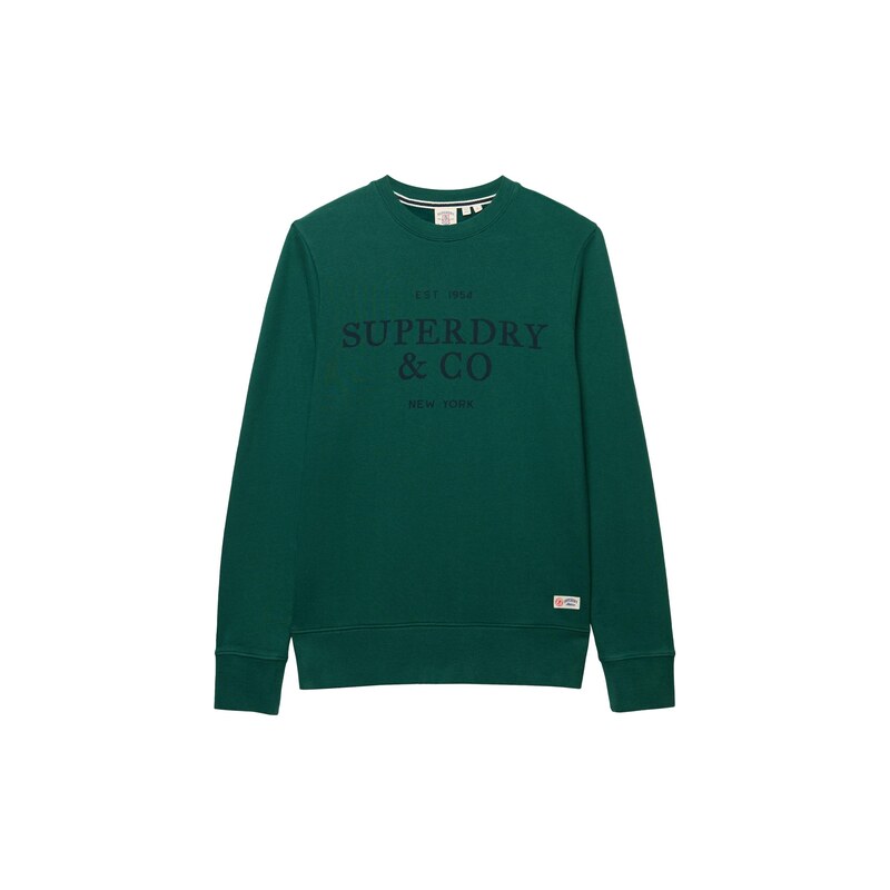 Superdry & Co Mikina 1954 COMPANY námořnická modř / rákos