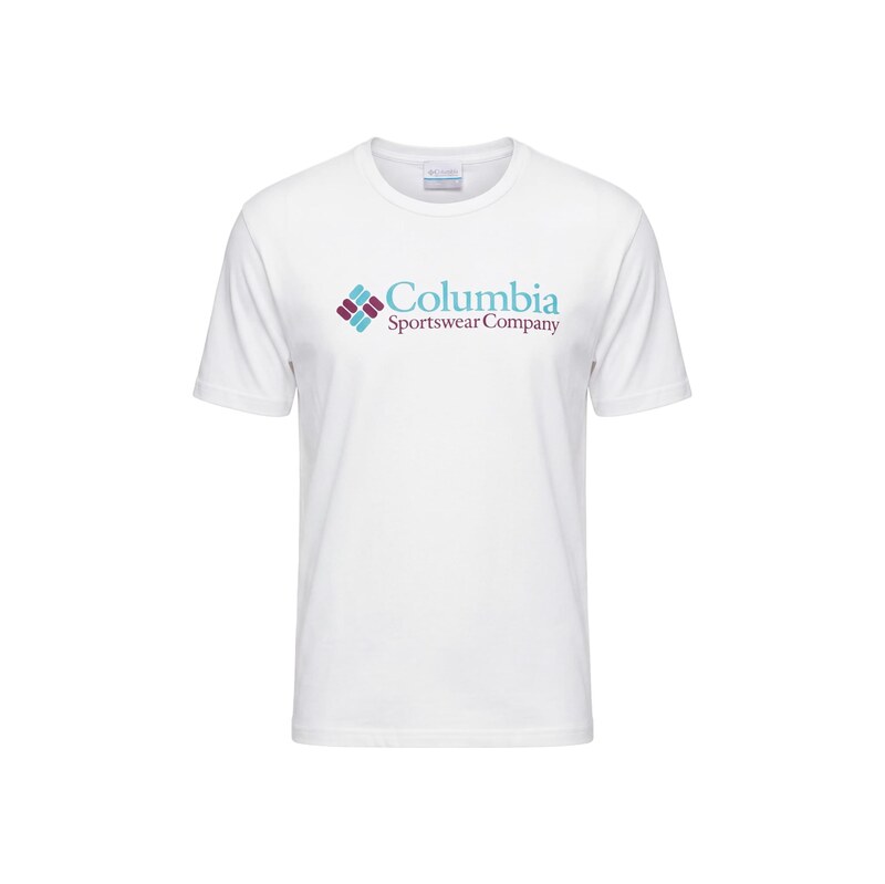 COLUMBIA Funkční tričko CSC světlemodrá / bobule / bílá