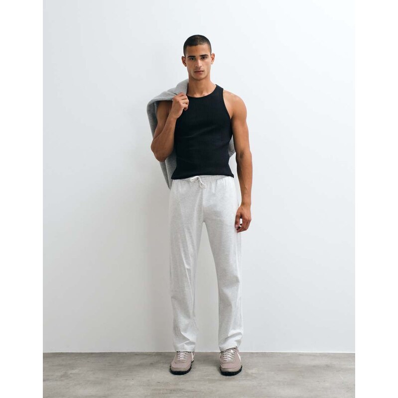 ASOS DESIGN lounge pant in ice grey marl