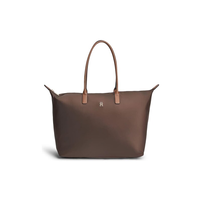 Tommy Hilfiger popette maxi tote bag in brown