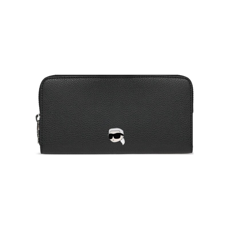 Karl Lagerfeld Peněženka Ikon Pebble Continental černá