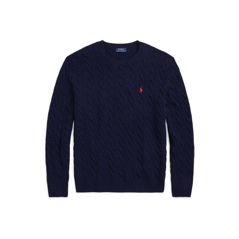 Polo Ralph Lauren Svetr námořnická modř / ohnivá červená