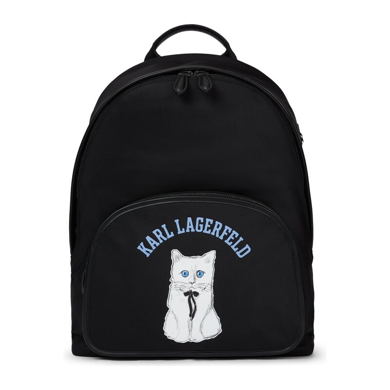 Karl Lagerfeld Batoh Ikon Choupette světlemodrá / černá / bílá