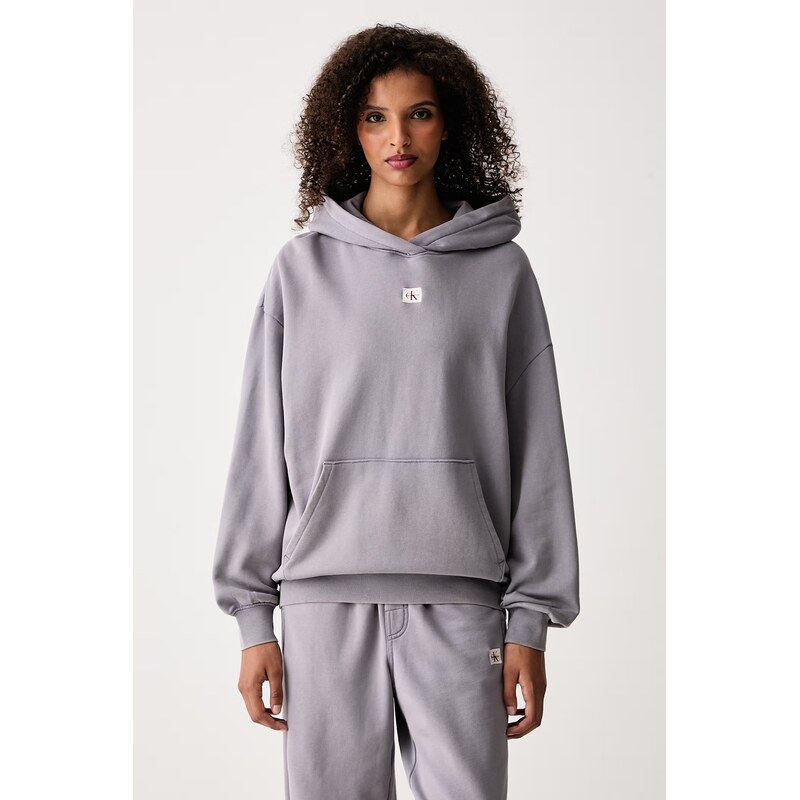 Calvin Klein Jeans mikina s kapucí dámská s bavlnou