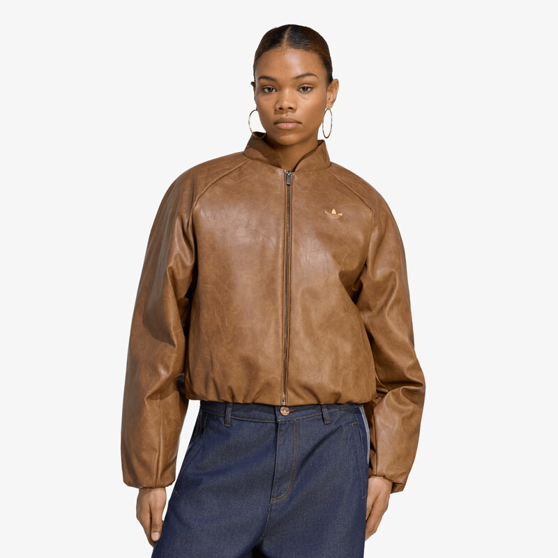adidas Originals Bunda adidas SST Cropped Jacket Brown Desert M