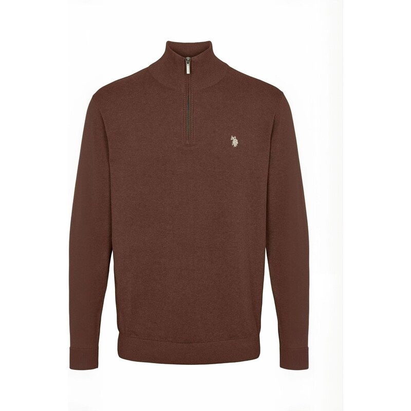 U.S. POLO ASSN. Svetr  UMBrison  kaštanově hnědá