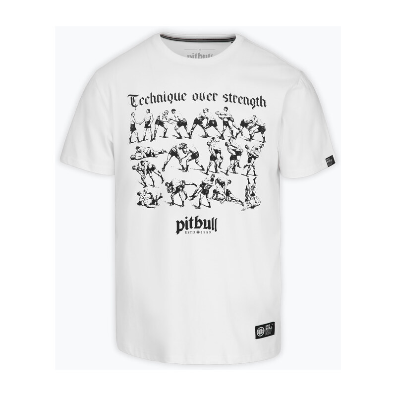Pánské tričko na lezení Pitbull Multisport white