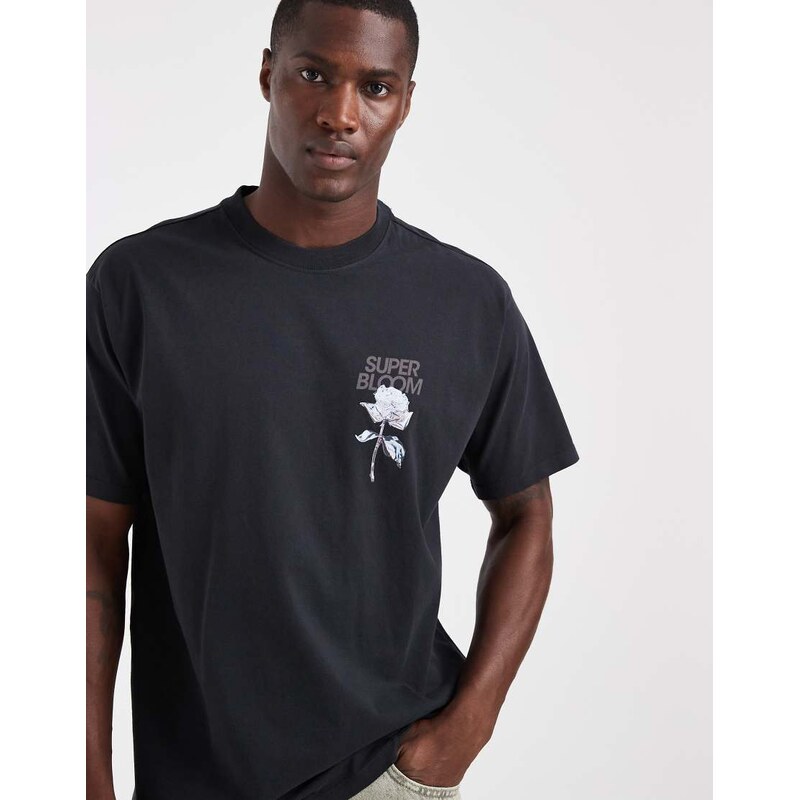 Levis back graphic print t-shirt in black