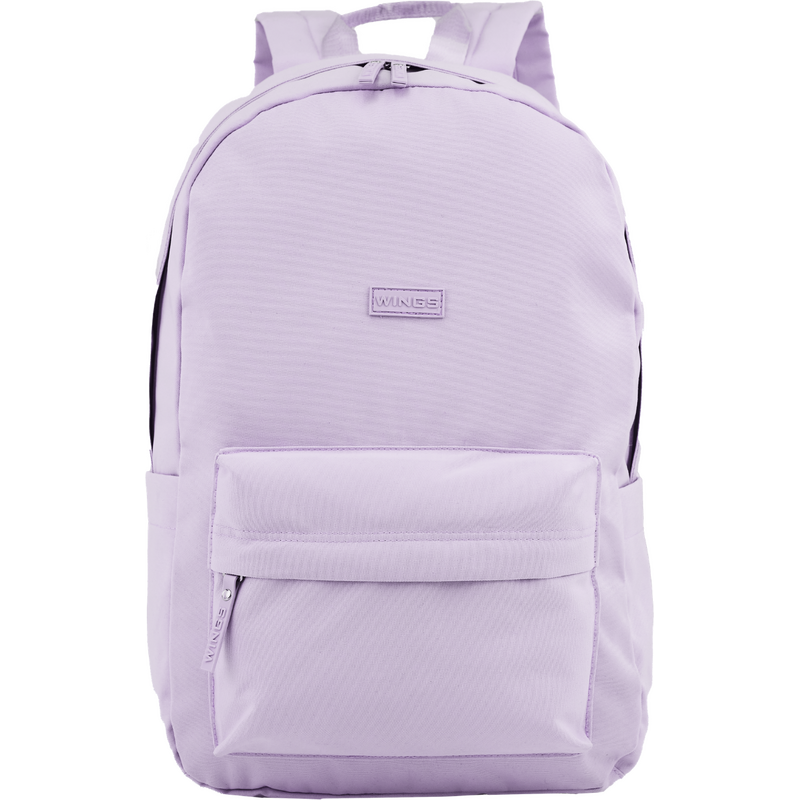 Dámský lehký školní batoh na notebook Wings 21 l světle fialový