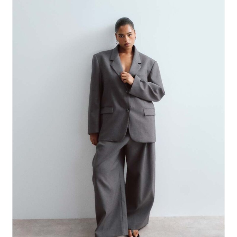 ARRANGE Curve Spence tailored wool trouser co-ord in grey