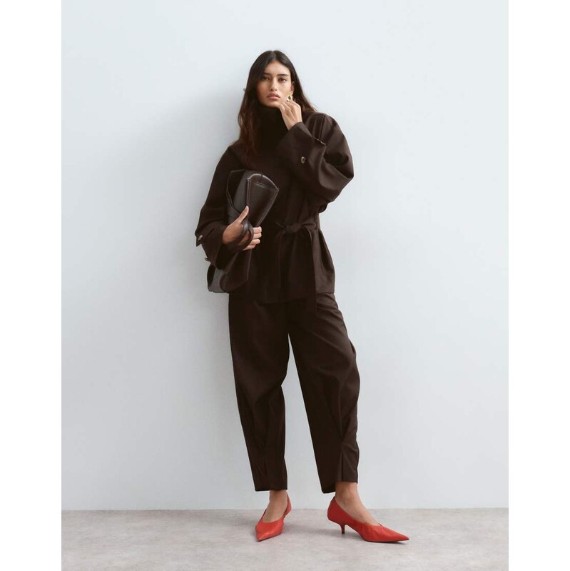 ARRANGE Blythe tapered fold detail tailored trouser co-ord in