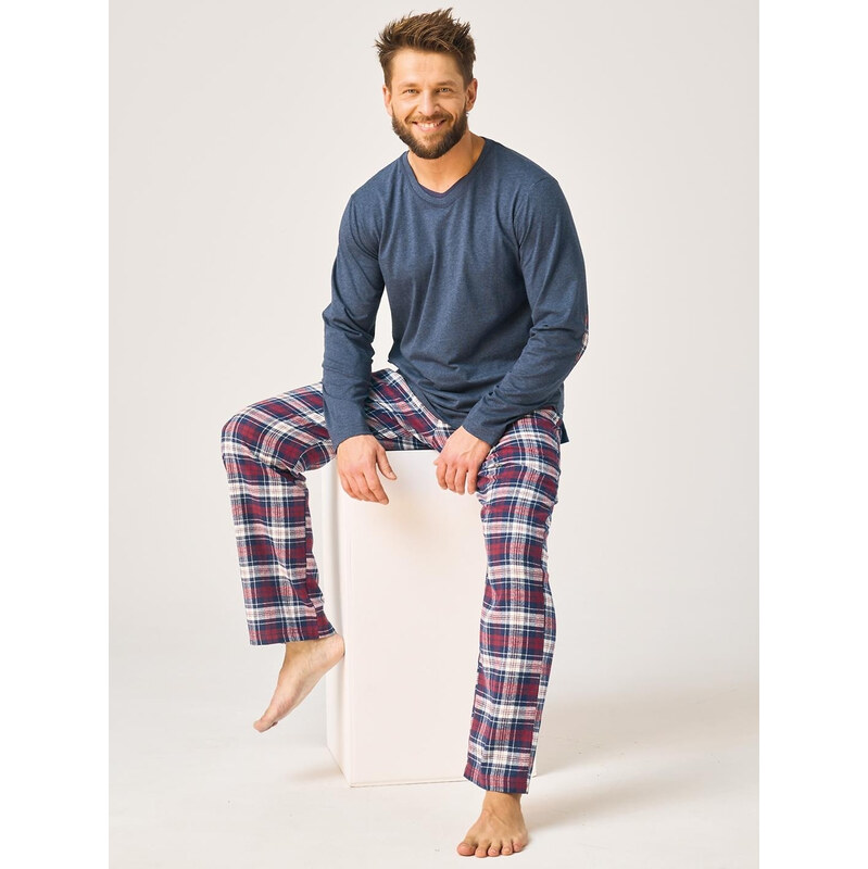 Pyžamo Key MNS 410 B26 dlouhé rukávy, velikost M–2XL