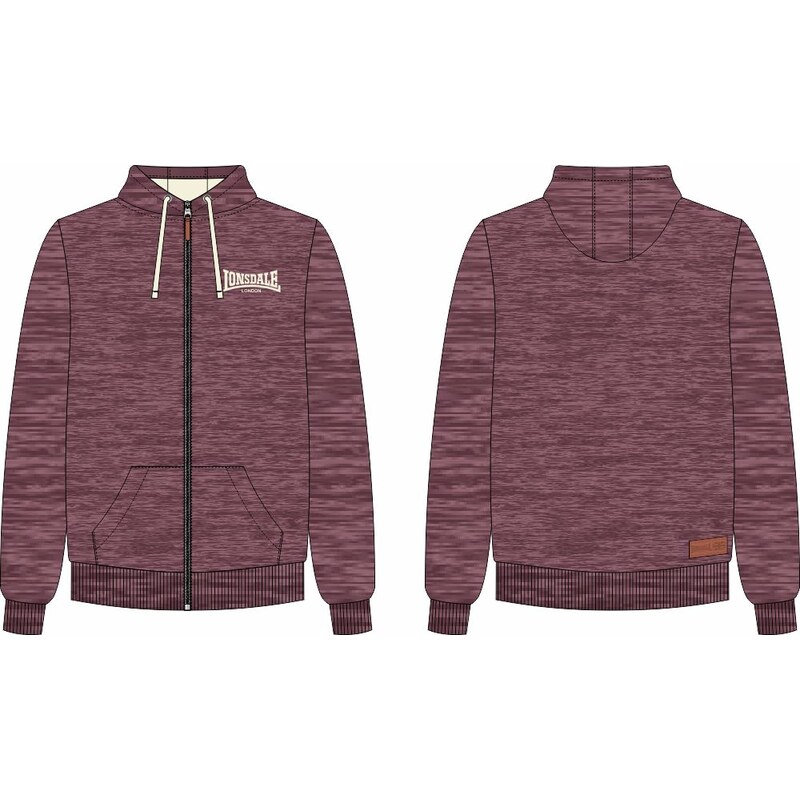 Lonsdale pánská mMikina na zip s kapucí