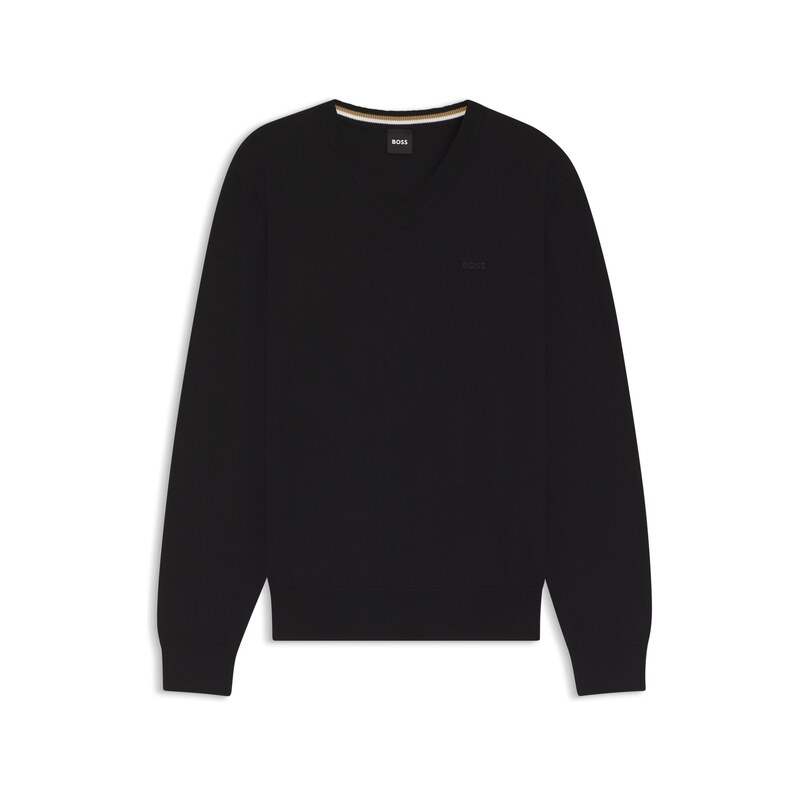 BOSS V-neck cotton sweater
