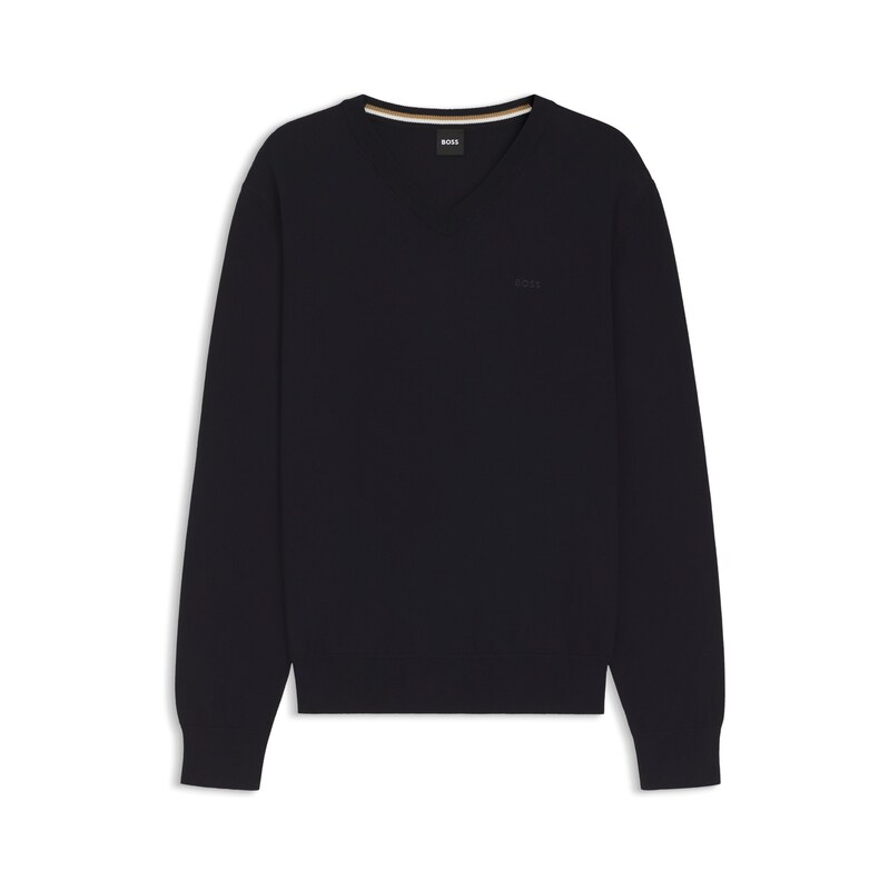 BOSS V-neck cotton sweater