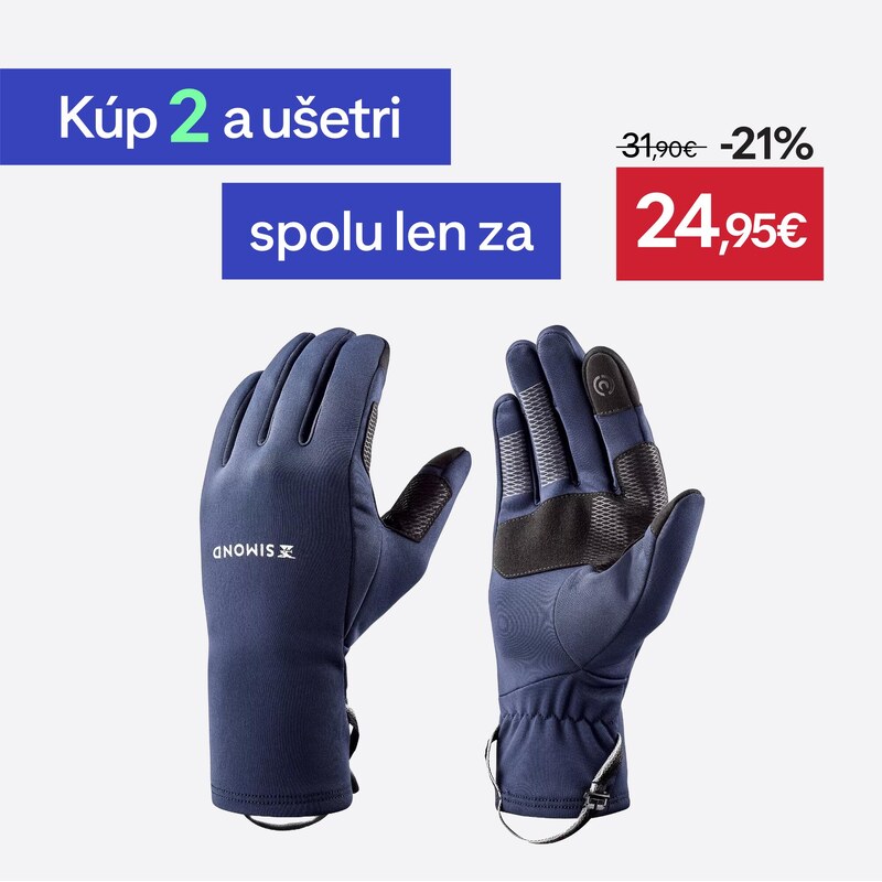 SIMOND Turistické dotykové rukavice MT 500