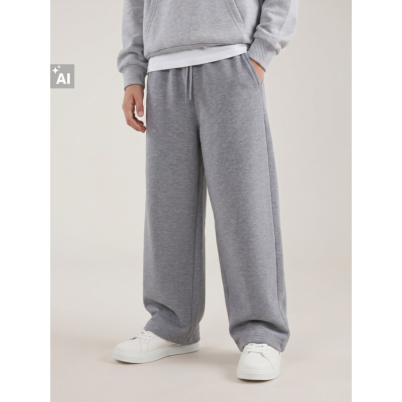 Sinsay - Baggy oversized tepláky jogger - šedá