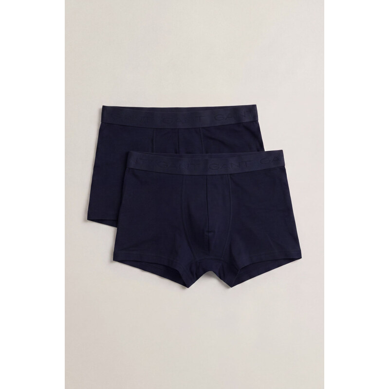 SPODNÍ PRÁDLO GANT COTTON MODAL TONAL TRUNK 2-PACK EVENING BLUE