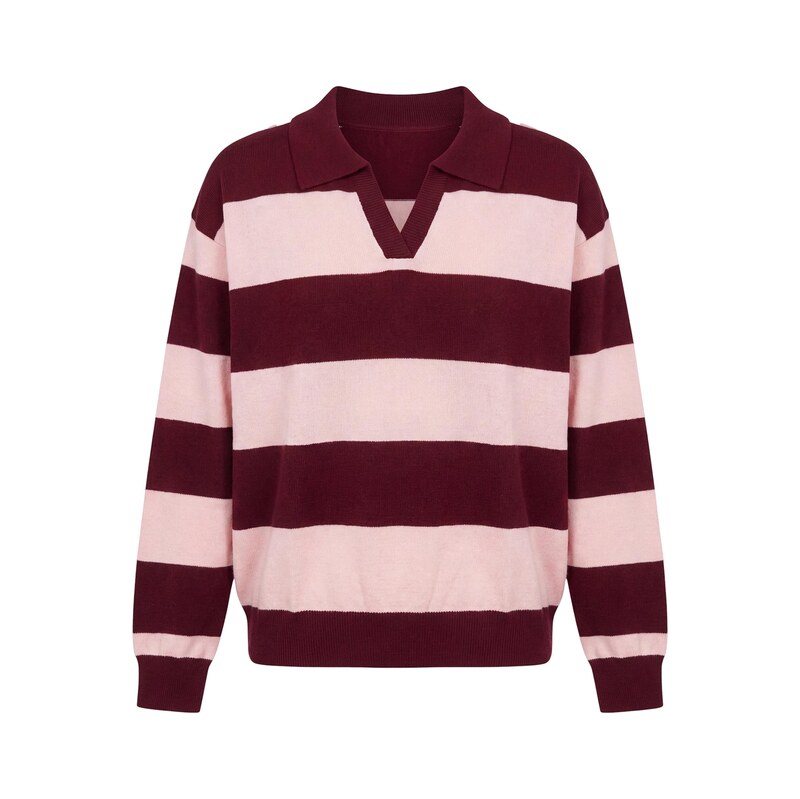 ATRE Svetr pink / burgundská červeň