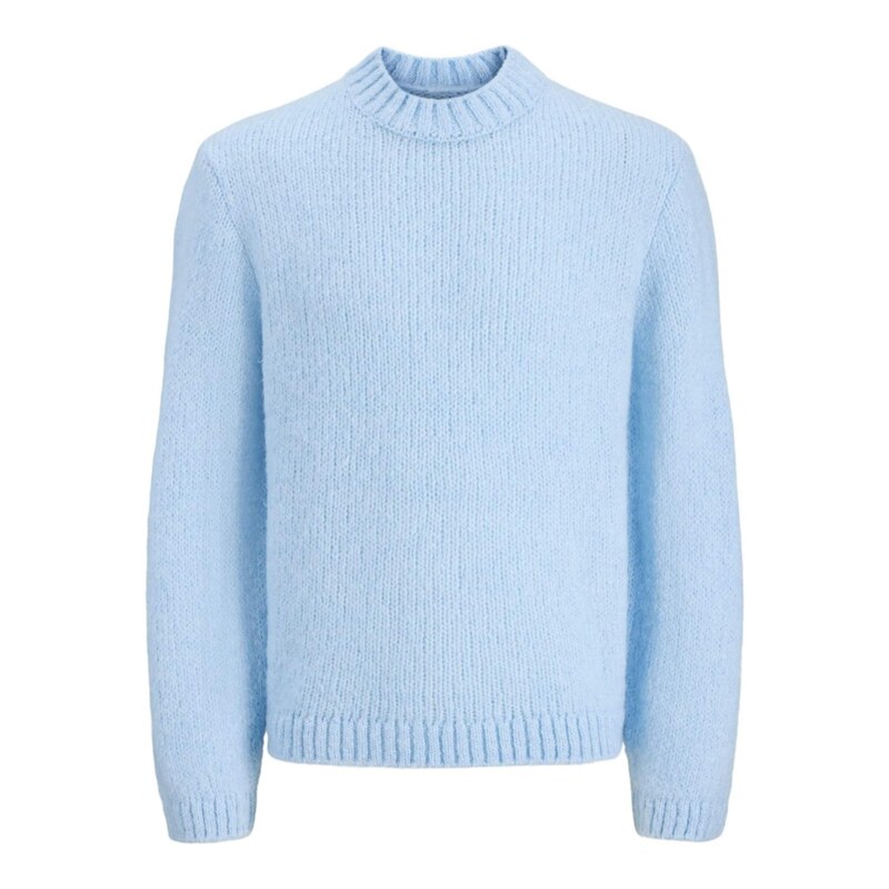 JACK & JONES Svetr JORSALAMANCO světlemodrá