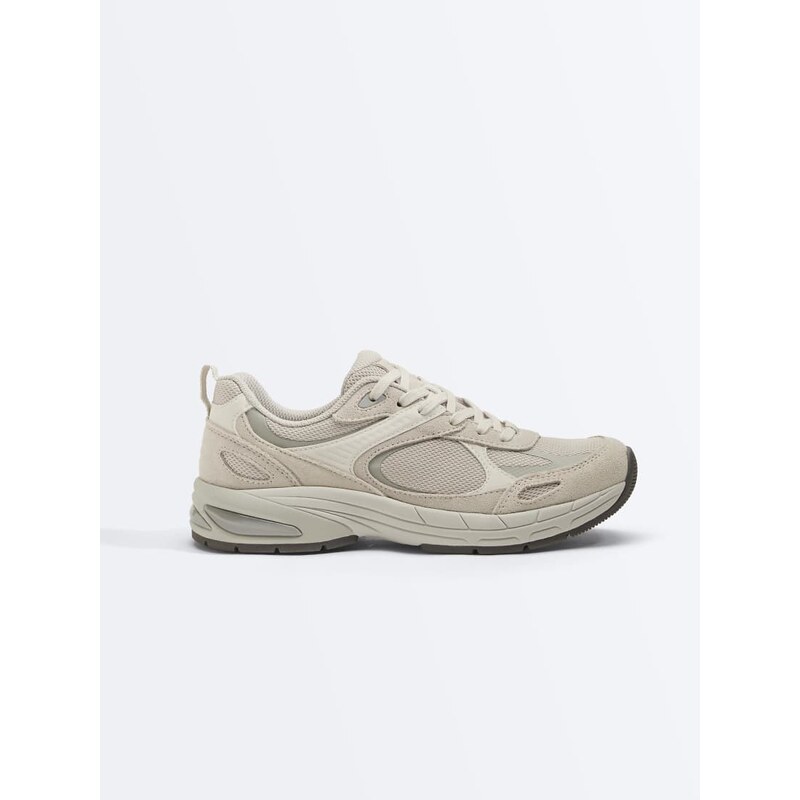 OYSHO Running-style sport shoe in mink-Neutral