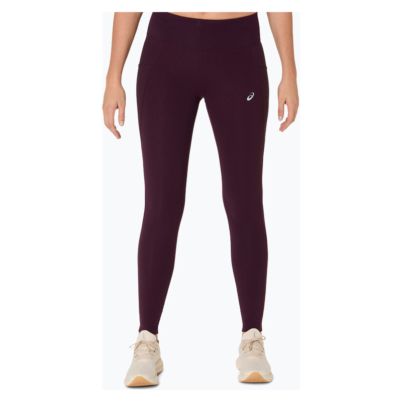 Dámské běžecké legíny ASICS Nagino Run dark aubergine