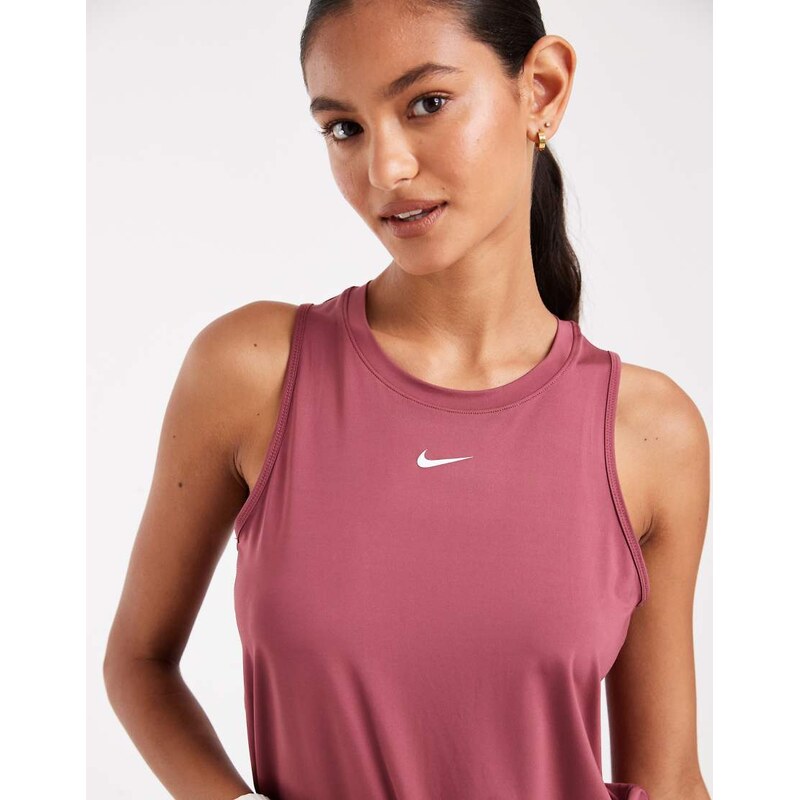 Nike Training One Dri-FIT classic tank in pink
