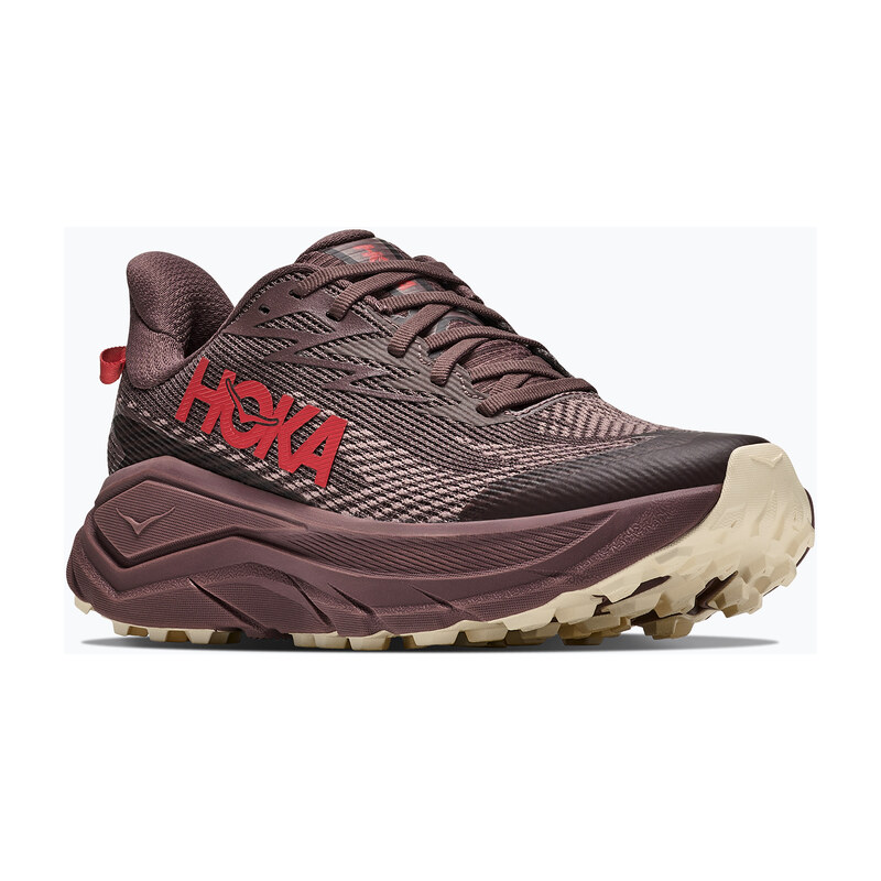 Dámské běžecké boty HOKA Challenger 8 GTX black/varsity burgundy