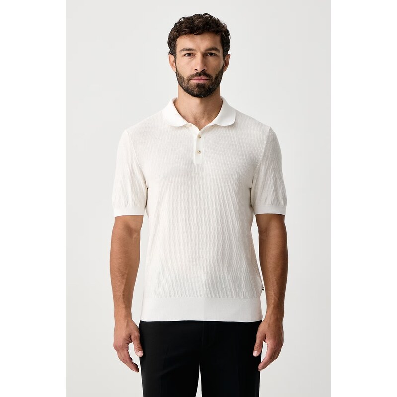 BOSS polo pánské s lyocellem H-Lurazio