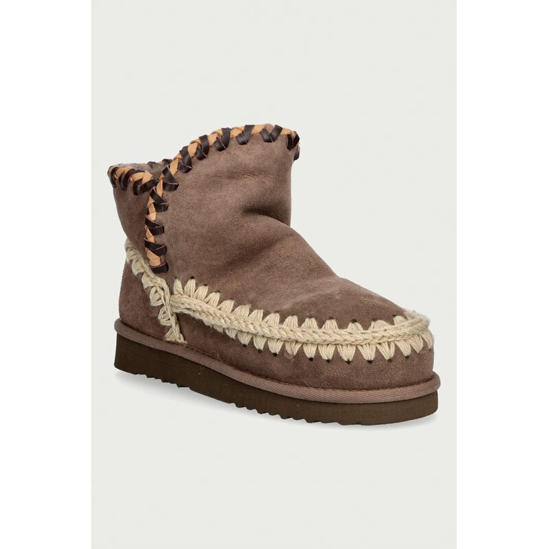 Mou Eskimo 18 Leather Overstitching sběhule dámské semišové