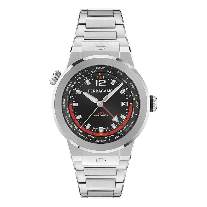 Hodinky Ferragamo Black/Silver 5811455