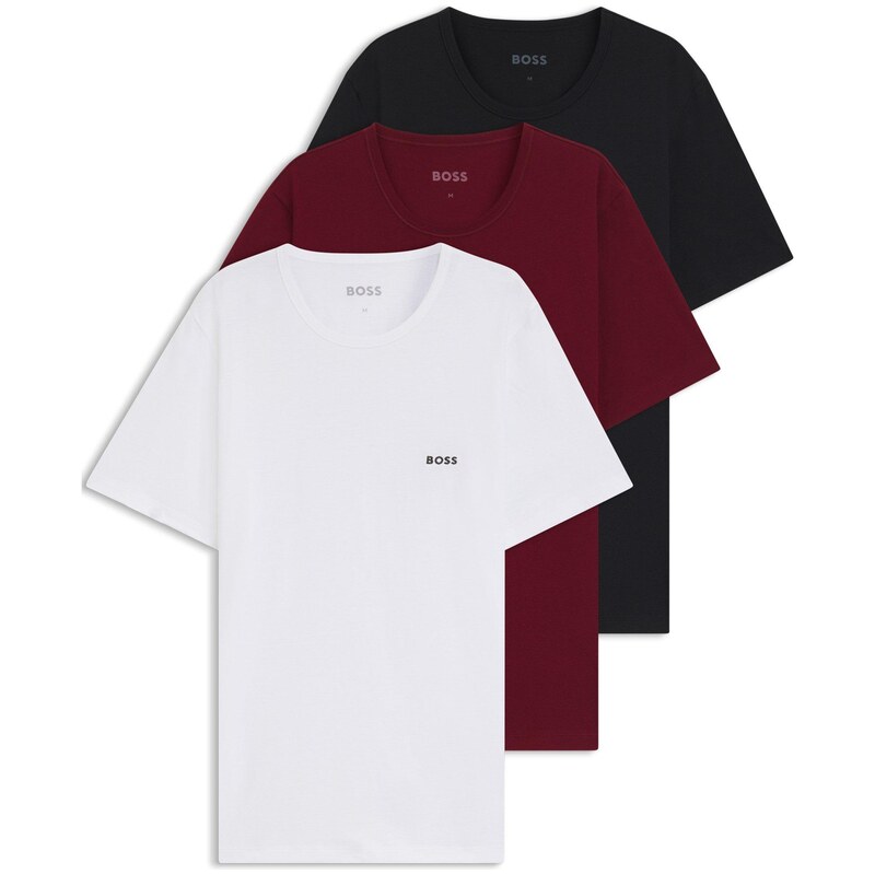 Tričko Boss Wht/Blk/Gry 999 9484403