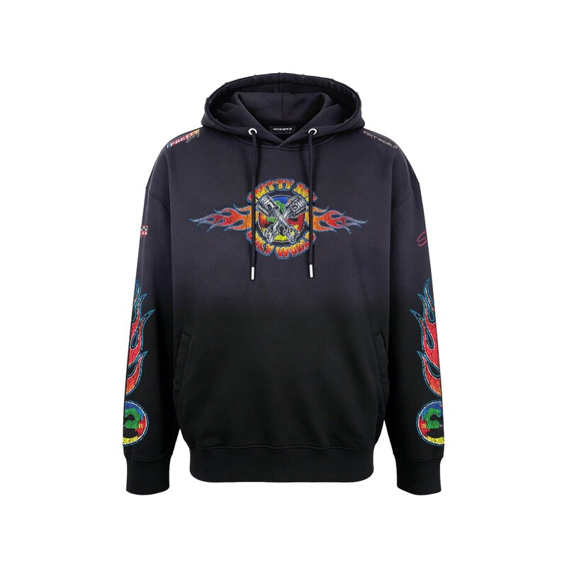 Mikina Pretty Boy Ugly World Wash Black 6978495
